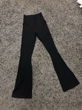 OFFLINE by Aerie Real Me XTRA High Rise Flare Leggings Black S/P